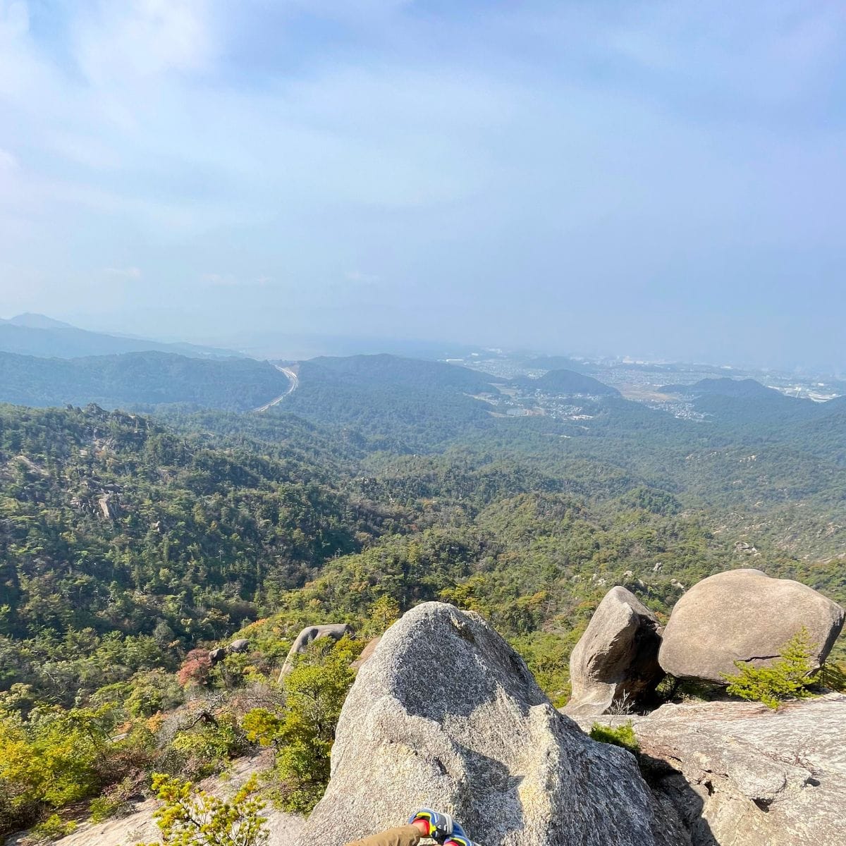 laydown on the rocks