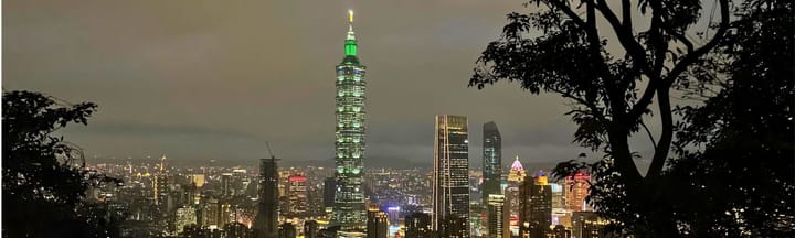 View of Taipei 101 from Xiangshan